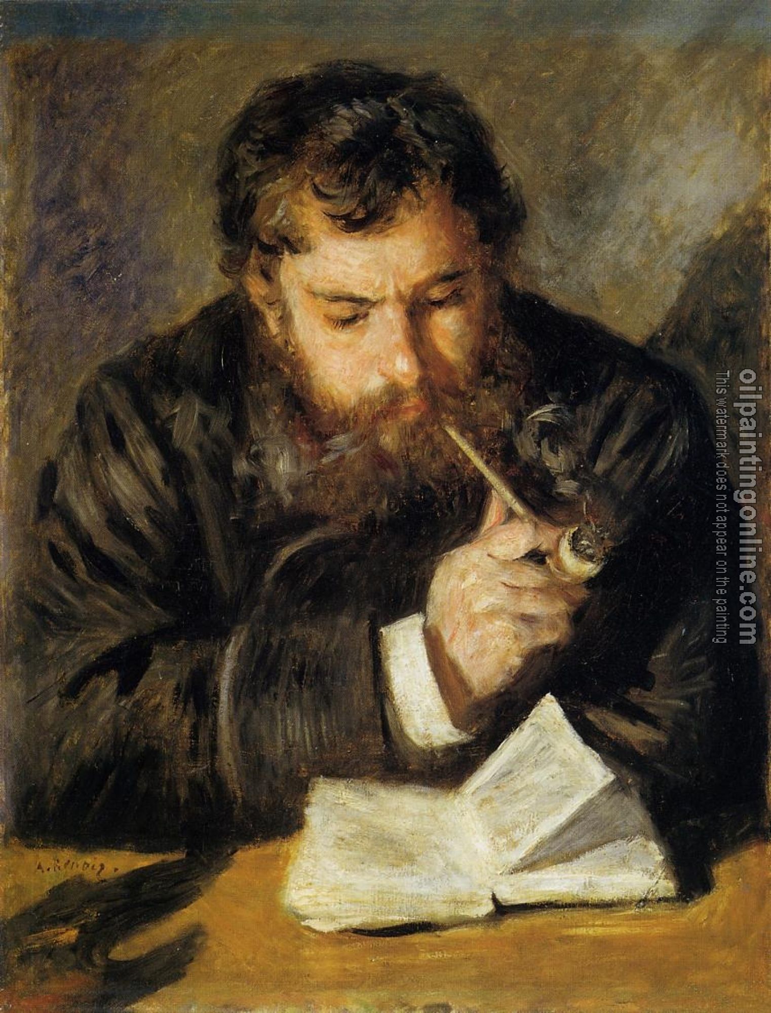 Renoir, Pierre Auguste - Claude Monet, The Reader